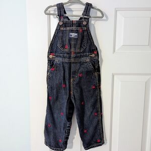 OshKosh B’Gosh Embroidered Train Overalls